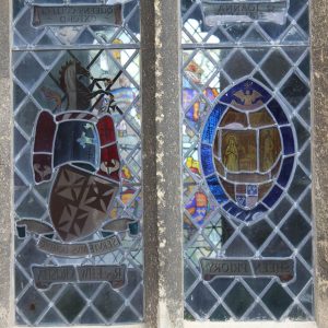St Mary's church window in Charlton on Otmoor